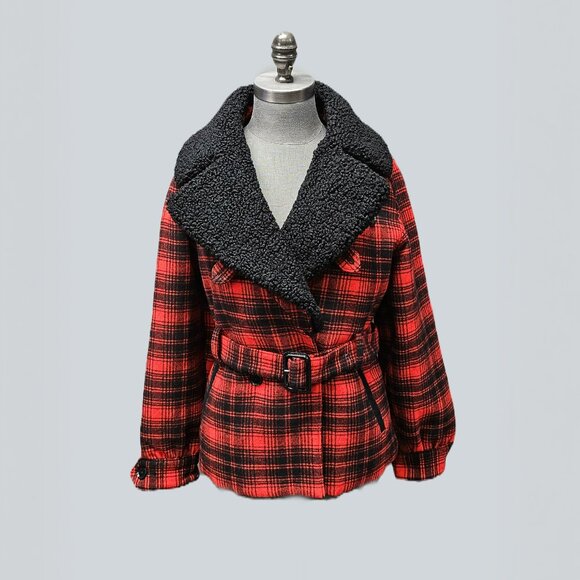 Banana Republic Black & Red Plaid Jacket - Picture 2 of 6